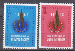 H0113 - ONU UNO NEW YORK N°184/85 ** DROITS DE L'HOMME - Nuevos