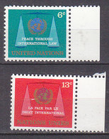 H0117 - ONU UNO NEW YORK N°191/92 ** PAIX - Unused Stamps
