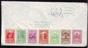 Austria 1973! COVER TO ROMANIA NICE FRANKING! 6 STAMPS & 7 CINDERELLAS! - Cartas & Documentos