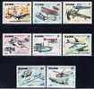 ZRE+ Kongo 1978 Mi 580-87 Mnh Flugzeuge - Ungebraucht