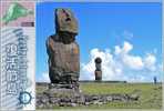 Moai Statues, Rano Raraku, Easter Island,map, Chile 0960-2 - Sculptures