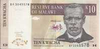 - AFRIQUE - BANQUE DU MALAWI - TEN KWACHA - K 10 - - Malawi