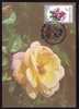 ROMANIA 1988 MAXICARD MAXIMUM CARD,with Roses.(C) - Rose