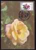 ROMANIA 1988 MAXICARD MAXIMUM CARD,with Roses.(C) - Rozen