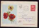 ROMANIA  Entier Postaux,postal Stationery  REGISTRED Cover With Roses 1960 Rare RRR!! - Rosas