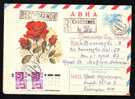 RUSSIA Entier Postaux,postal Stationery   Cover With Roses 1973 Mailed. - Rozen