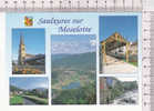 SAULXURES SUR MOSELOTTE -  5 Vues  :   Eglise, Rue De La Gare, Vue Générale, Promenade, La Moselotte - Saulxures Sur Moselotte