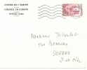 REF LBR25 - FRANCE - SERVICE CONSEIL DE L'EUROPE OBL. FDC DU 14/1/1958 - Cartas & Documentos