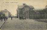 Nivelles : La Gare Du Nord    ( Ecrit  1910  Avec Timbre )   Old Car - Nivelles