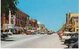 Junction City KS, Washington Street Scene, Great '50s Autos, Business Signs, Delivery Truck On 1950s Chrome Postcard - Autres & Non Classés