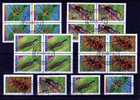 WWF Nationaler Naturschutz Insekten 3 Sets Bulgarien 3098/9,4016/7,4093/6+4-Block O 36€ Bloc M/s Fauna Sheet Bf BULGARIA - Gebruikt
