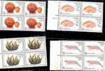 Block 4 With Margin–China 1992-4 Offshore Breeding Stamps Shell Fish Prawn Kelp Marine Life - Coquillages