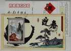 Tiger Painting,China 2010 Lunar New Year Of Tiger Advertising Postal Stationery Card - Chinese New Year
