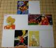 Shotaro Ishimori Animation Art,Japan Set Of 5 Cyborg 009 TOEI ANIMATION FILM Comics Postal Stationery Card In Folder - Bandes Dessinées