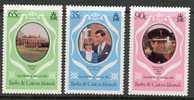 Turks & Caicos 1981 Royal Wedding Diana Set Of 3 MNH - Turks- En Caicoseilanden