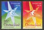 Christmas Island 1976 Christmas 2 Stamps  MNH - Christmas Island