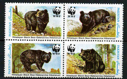 Pakistan 1989 MiNr. 759 - 762  Animals Asian Black Bears  WWF  4v  MNH** 8,00 € - Ours