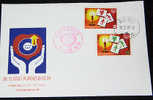 FDC 1981 Year For Disabled Persons Stamps Challenged Candle - Handicaps