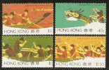 1985 HONG KONG DRAGON BOAT FESTIVAL 4V - Unused Stamps