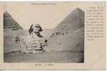 Egypte - Gizeh - Sphinx - Guiza