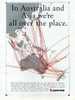 Qantas Airlines Far East Route Map 1993 Advert - Publicidad