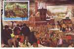 M256 Romania Maximum Card Romania Painture Pieter Brueghel Young Winter Ice Skating Perfect Shape - Impressionisme