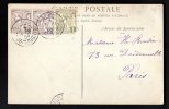 No.12 SUR CARTE PAIRE  1904  MONACO CASINO DE MONTE CARLO POUR PARIS - Poststempel