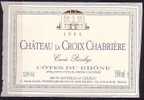 ETIQUETTE CHATEAU CROIX CHABRIERE 1994 - MAGNUM - Côtes Du Rhône