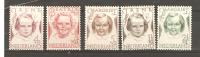 NETHERLANDS 1946 - PRINCESSES - 5 DIFFERENT  - MNH MINT NEUF AND USED OBLITERE GESTEMPELT - Ongebruikt