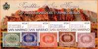 REPUBBLICA DI SAN MARINO - ANNO 2002 - BF CENTENARIO PRIMO FRANCOBOLLO - NUOVI MNH ** - Unused Stamps