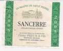 Etiquette De VIN  2005 " SANCERRE" Domaine De Saint Pierre . 375 Mml .  Verdigny En Sancerre - Vino Bianco
