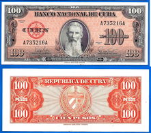 Cuba 100 Pesos 1959 Serie A Aguilera Peso Centavos Kuba Paypal Bitcoin OK - Kuba