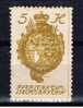 FL Liechtenstein 1920 Mi 25 Mnh Staatswappen - Unused Stamps