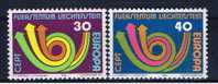 FL Liechtenstein 1973 Mi 579-80 Mnh EUROPA - Ungebraucht