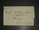 (1311) UK Stampless Cv To Preston 1841 Man "prepaid" Red Mark - ...-1840 Voorlopers