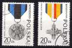 Pologne 1988 N°Y.T. : 2971 Et 2972 Obl. - Usados