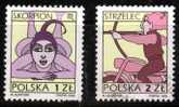 Pologne 1996 N°Y.T. : 3375a Et 3376a (fluo) Obl. - Gebruikt