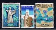 GR Griechenland 1969 Mi 1016-18 Mnh Befreiung - Neufs