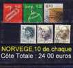 Norvège.. 1262 L60 - Lot De 60 Valeurs - Machine Labels [ATM]