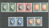 SUID AFRIKA  KRONING GEORGE VI  1937 ** IN HET ENGELS EN AFRIKAANS 5 PAREN - Unused Stamps