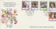 Fiji-1986 Queen E II, 60th Birthday FDC - Fiji (1970-...)