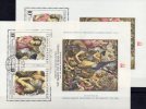 Gemälde Tizian Expo PRAGA 1978 CSSR Block 37+38 O 42€ Plus E-Karte Apollo Begleiter Midas Art Bloc Painting Sheet Of CSR - Used Stamps