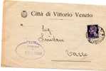 1945 COMUNE DI VITTORIO VENETO  TREVISO - Marcofilía