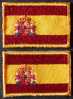 Patchs / Ecussons  2 Drapeaux  3 X 4,5   ESPAGNE  SPAIN  ESPANA  SPANIEN  SPAGNA   PORT  OFFERT - Banderas