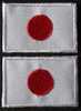 Patchs / Ecussons  2 Drapeaux  3 X 4,4   JAPON  JAPAN  GIAPPONE  PORT  OFFERT - Vlaggen