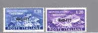 TRIESTE A 1951   ABBAZ. DI MONTECASSINO   MNH**CAT.SASS. N°119/20 SERIE - Mint/hinged