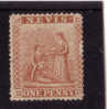 NEVIS 1866-76 1d Pale Red SG 9 PERF 15 MOUNTED MINT Cat £65 - St.Christopher-Nevis-Anguilla (...-1980)