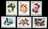 (010) Rwanda  1965 Butterflies / Papillons / Schmetterlinge / Vlinders  ** / Mnh  Michel 119-24 - Nuevos