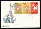 Romania 1967 Lutte Greco-Romane Et Libere WORLD Championnats Very Rare 2 FDC. - Lucha