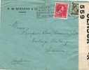 Carta ANTWERPEN (Belgica) 1939.  Antituberculeux. CENSOR - Brieven En Documenten